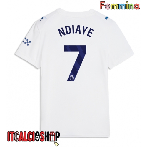 Manchester City Iliman Ndiaye #7 Terza Maglia Femmina 2026-27 Manica Corta